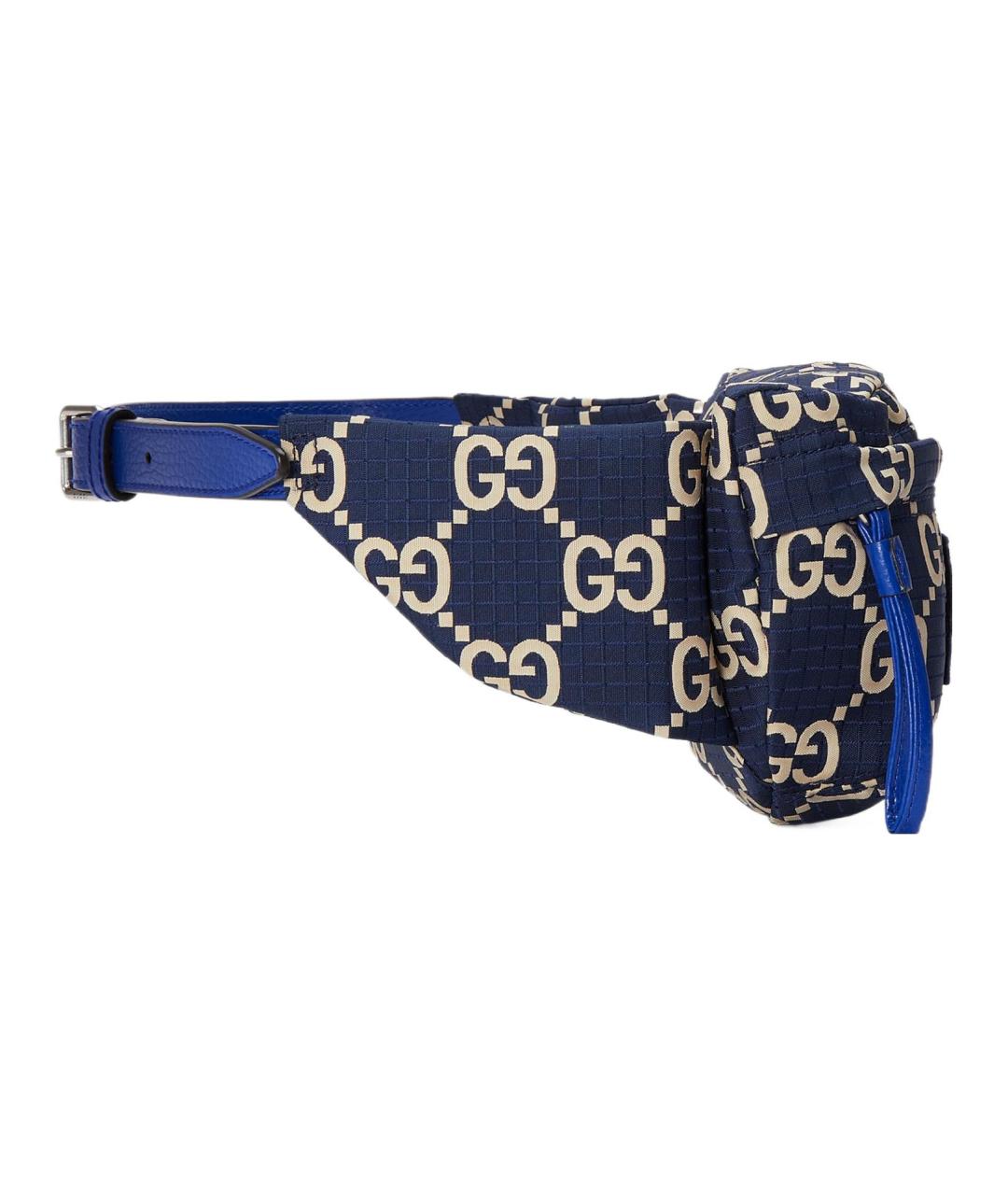 GUCCI Синяя барсетка, фото 4