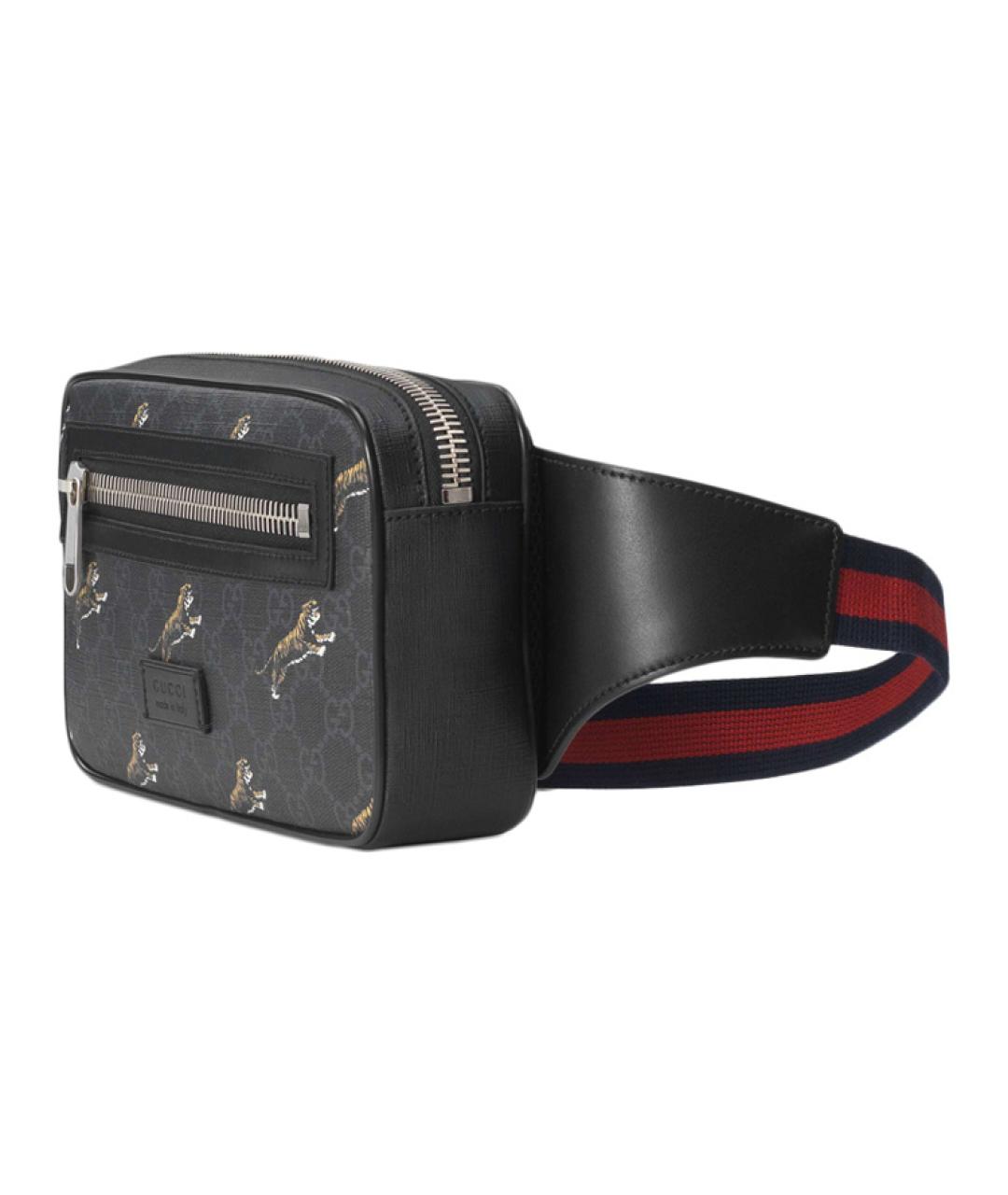 GUCCI Черная поясная сумка, фото 2
