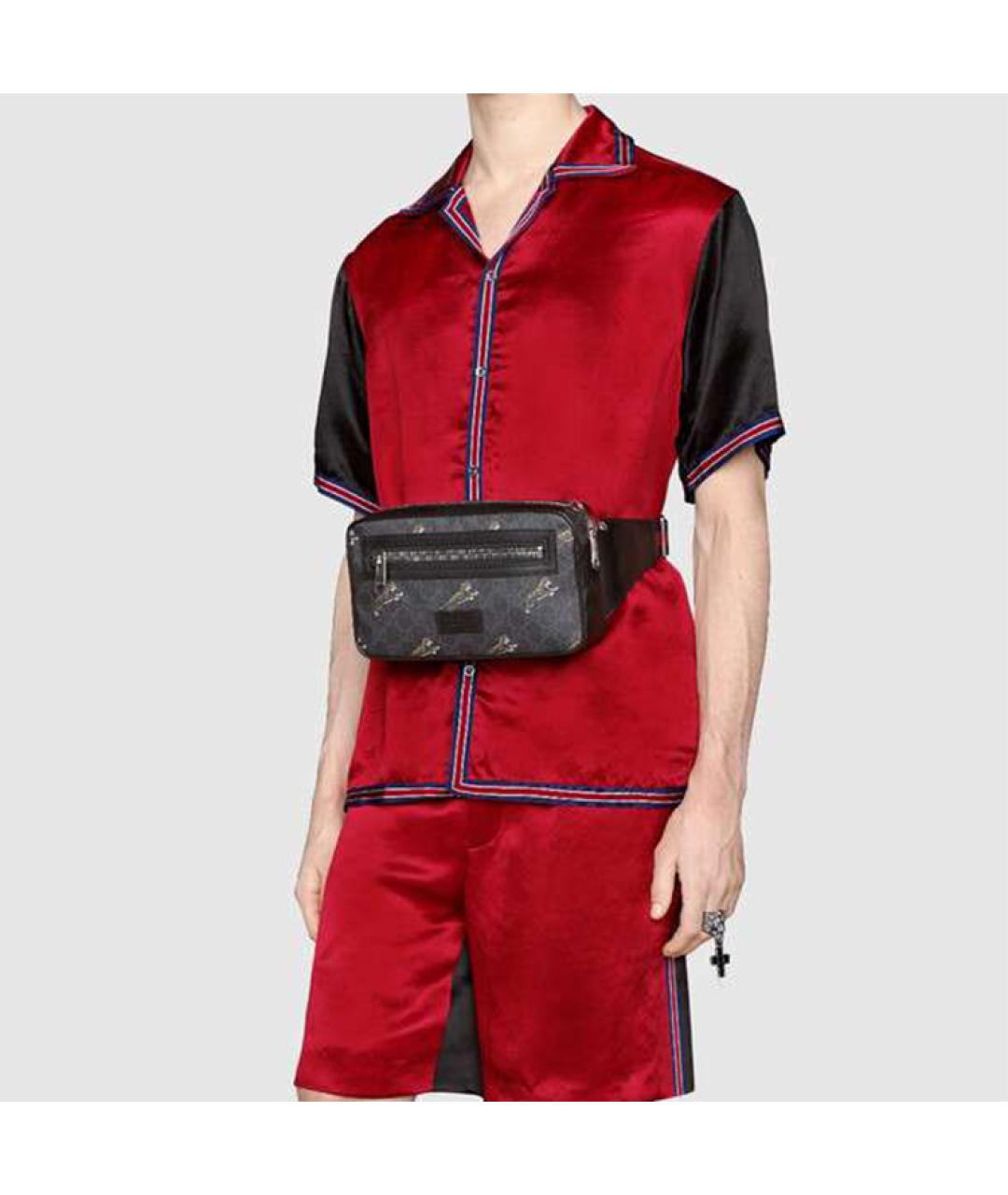 GUCCI Черная поясная сумка, фото 8