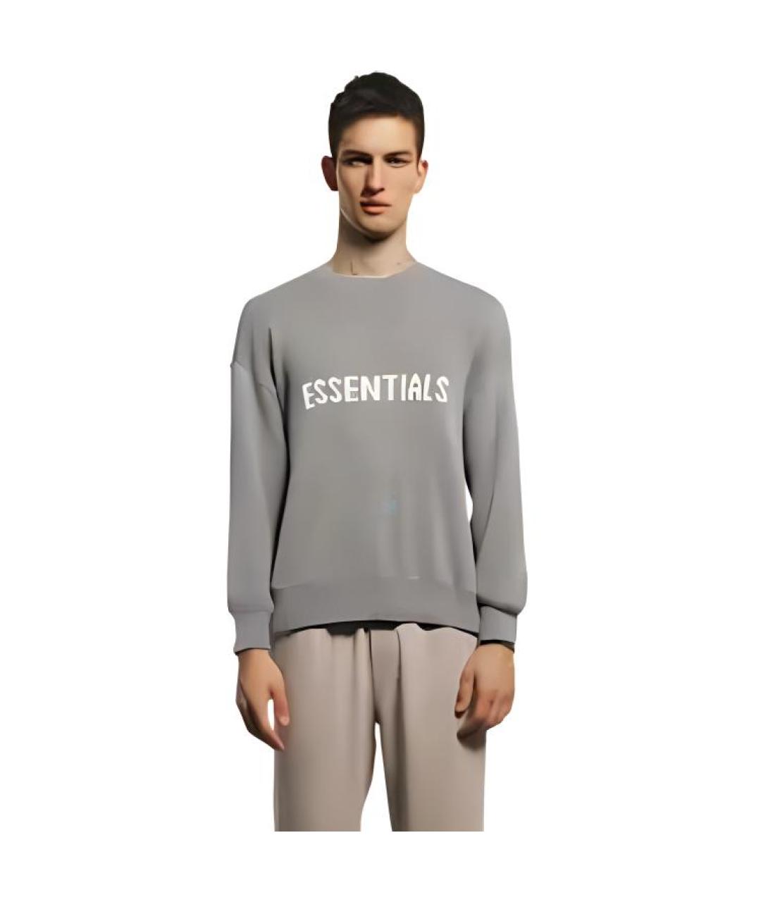 FEAR OF GOD ESSENTIALS Серый джемпер / свитер, фото 3