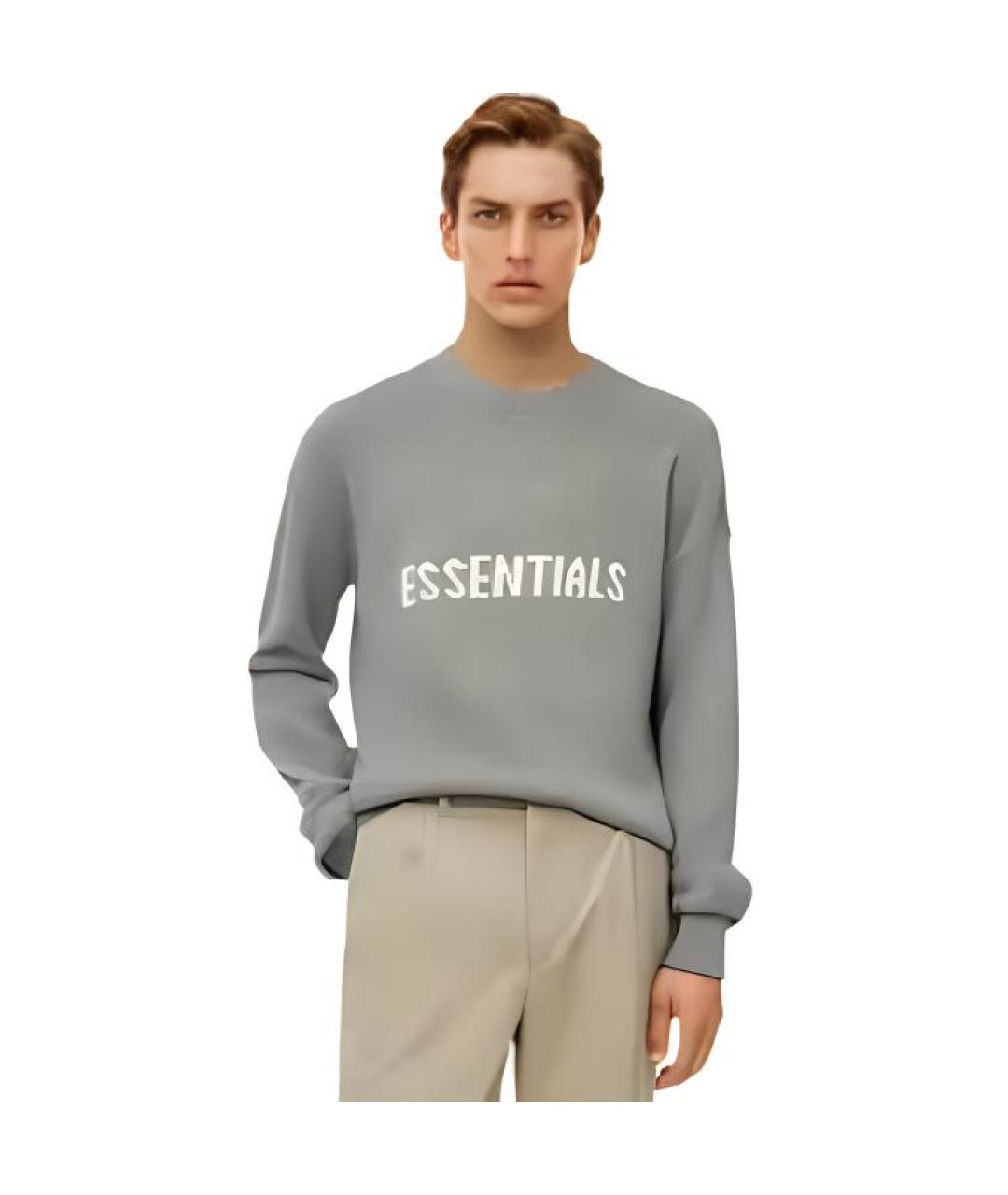 FEAR OF GOD ESSENTIALS Серый джемпер / свитер, фото 2