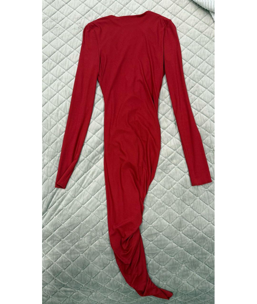 ALEXANDRE VAUTHIER Красное вискозное вечернее платье, фото 2
