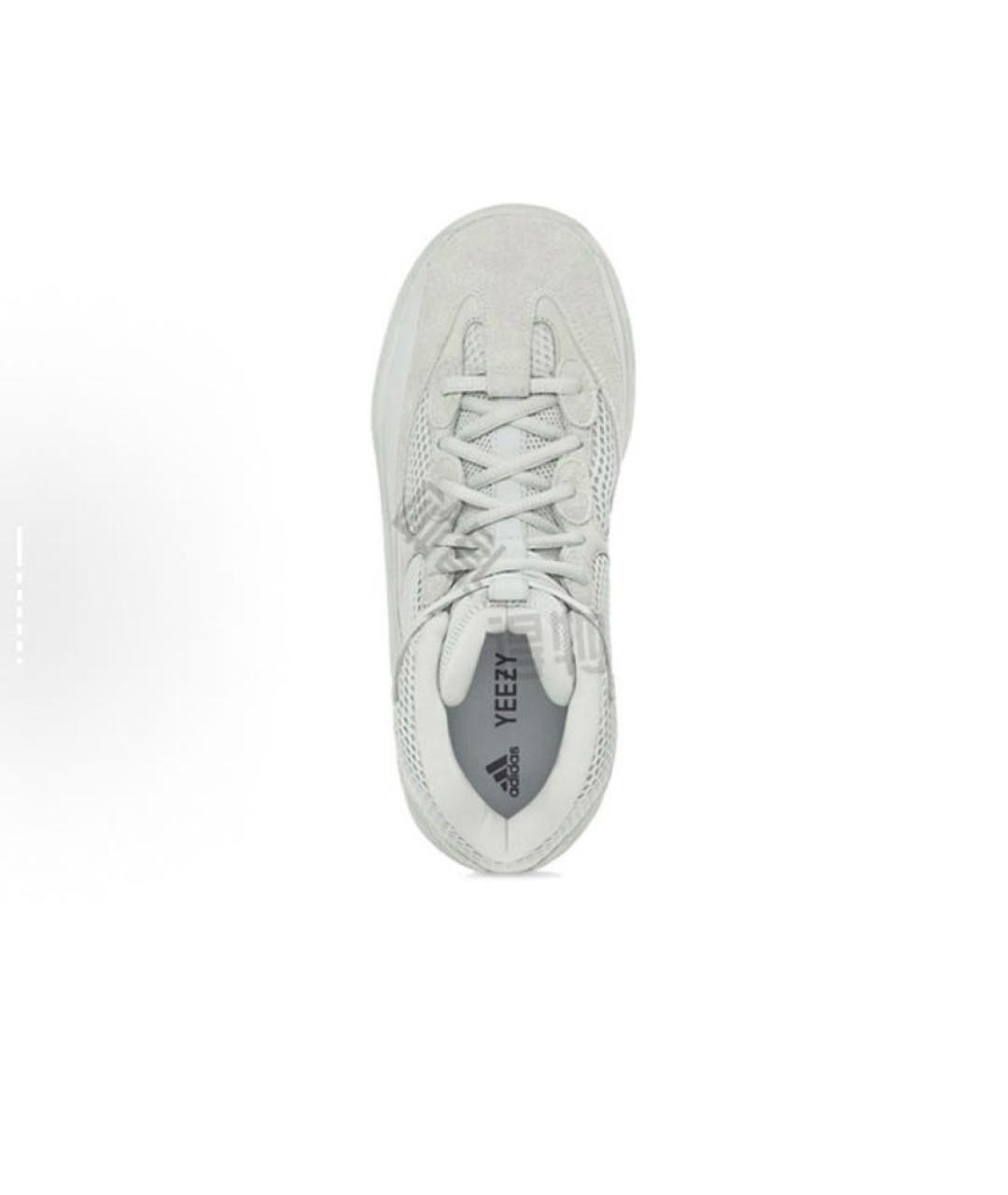 ADIDAS YEEZY Серые замшевые высокие кроссовки / кеды, фото 3