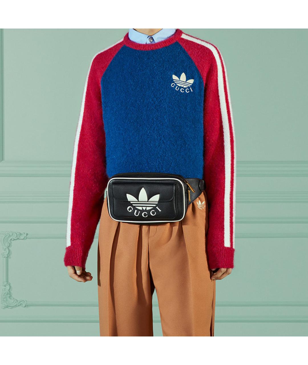 GUCCI Черная кожаная поясная сумка, фото 9