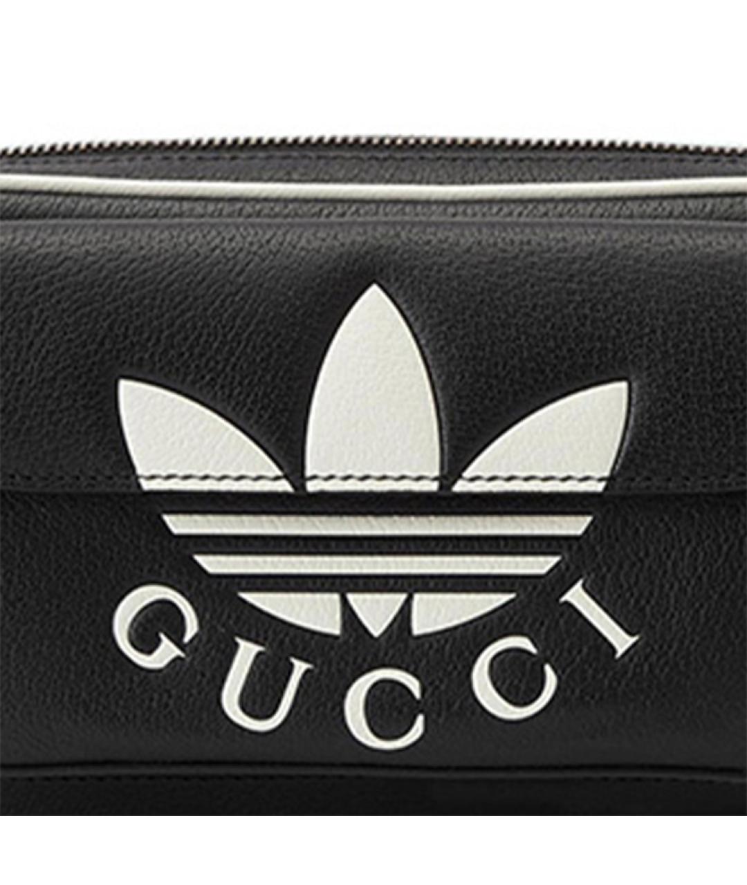 GUCCI Черная кожаная поясная сумка, фото 8