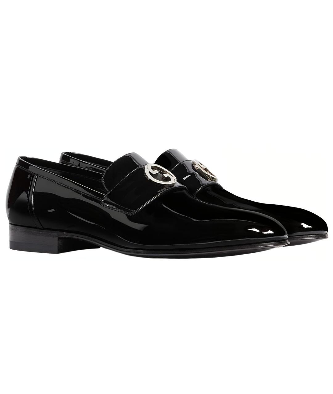 GUCCI Черные кожаные лоферы, фото 3