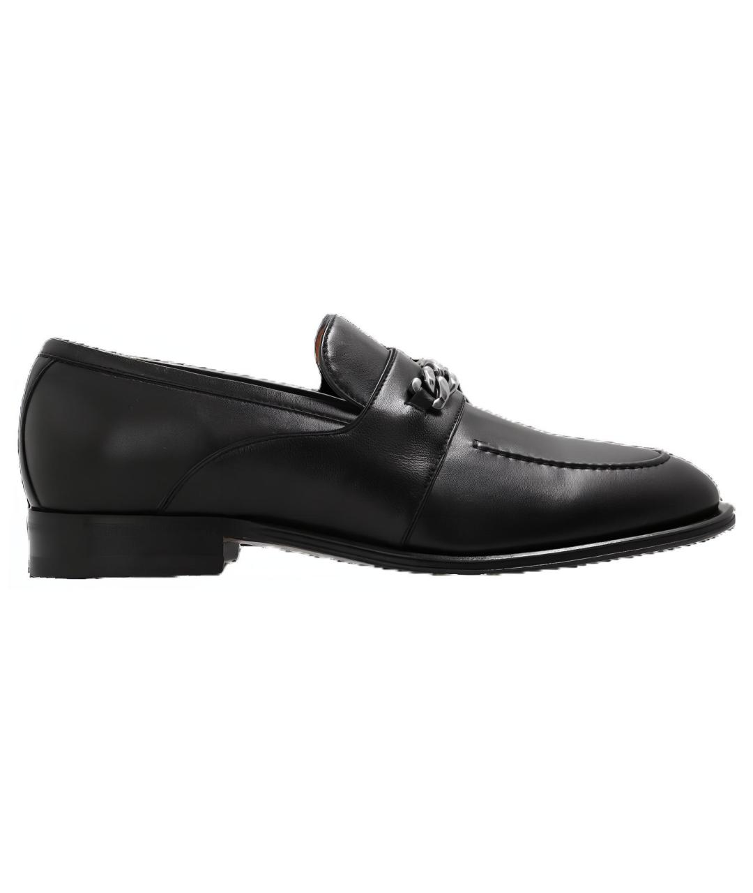 GUCCI Черные кожаные лоферы, фото 1