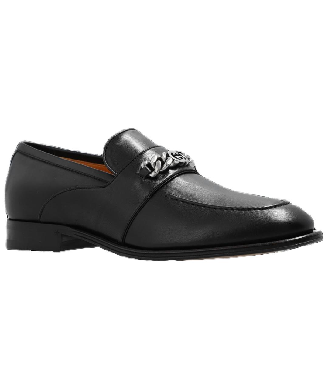 GUCCI Черные кожаные лоферы, фото 3