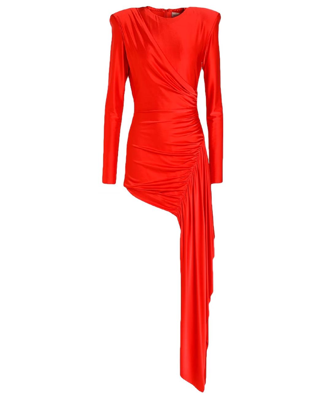 ALEXANDRE VAUTHIER Красное вискозное вечернее платье, фото 1