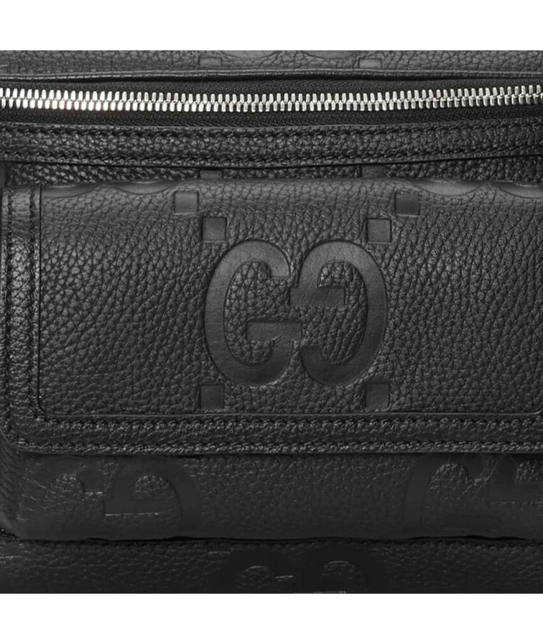 GUCCI Черная кожаная поясная сумка, фото 8
