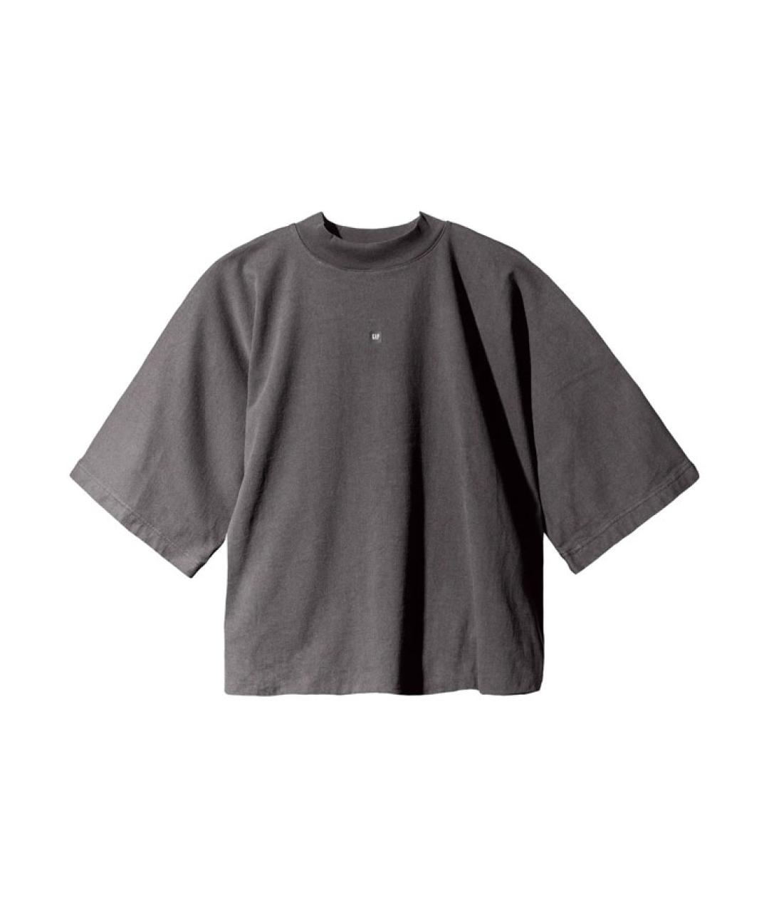 YEEZY Серая хлопковая футболка, фото 1