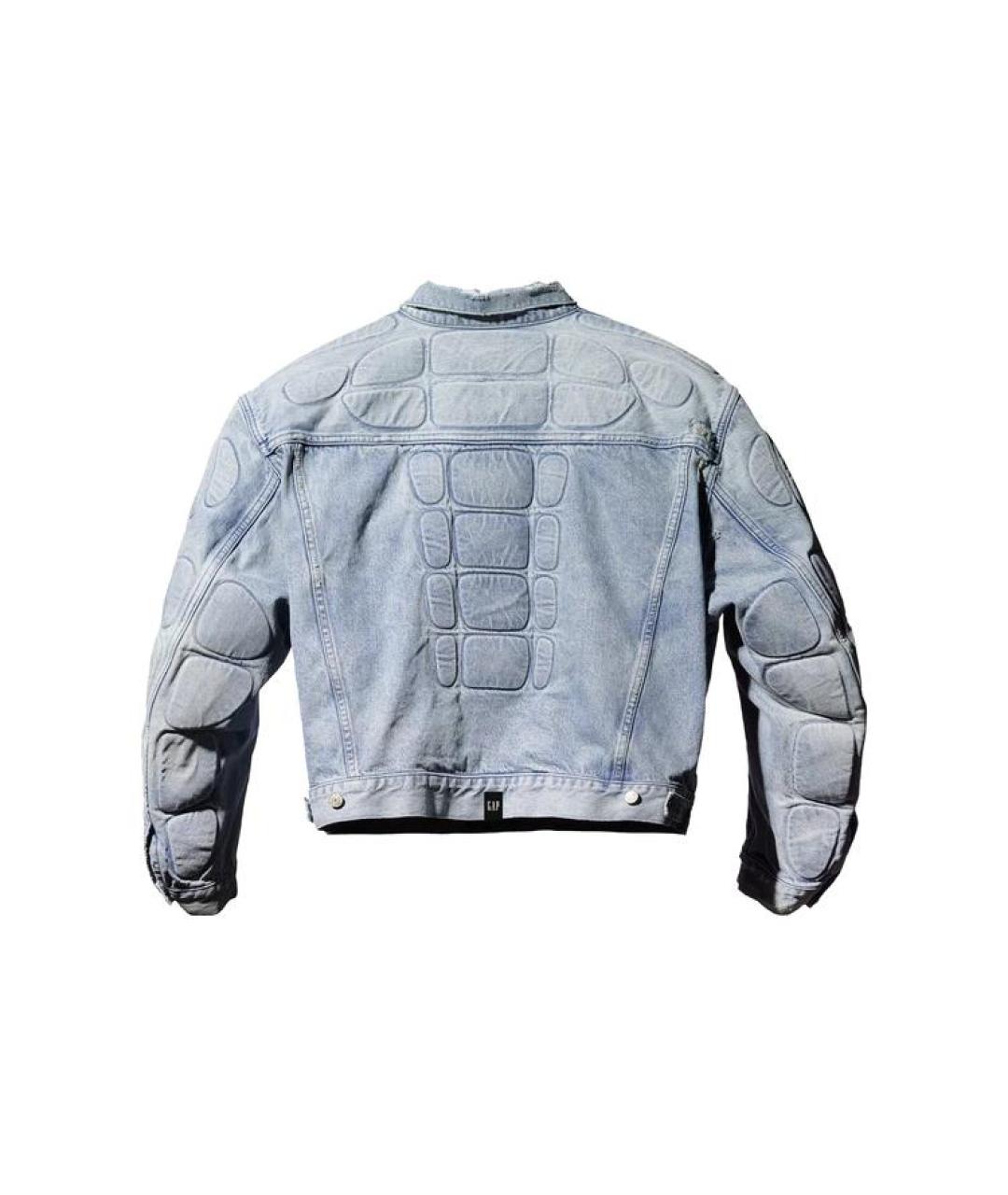 YEEZY Голубая деним куртка, фото 2