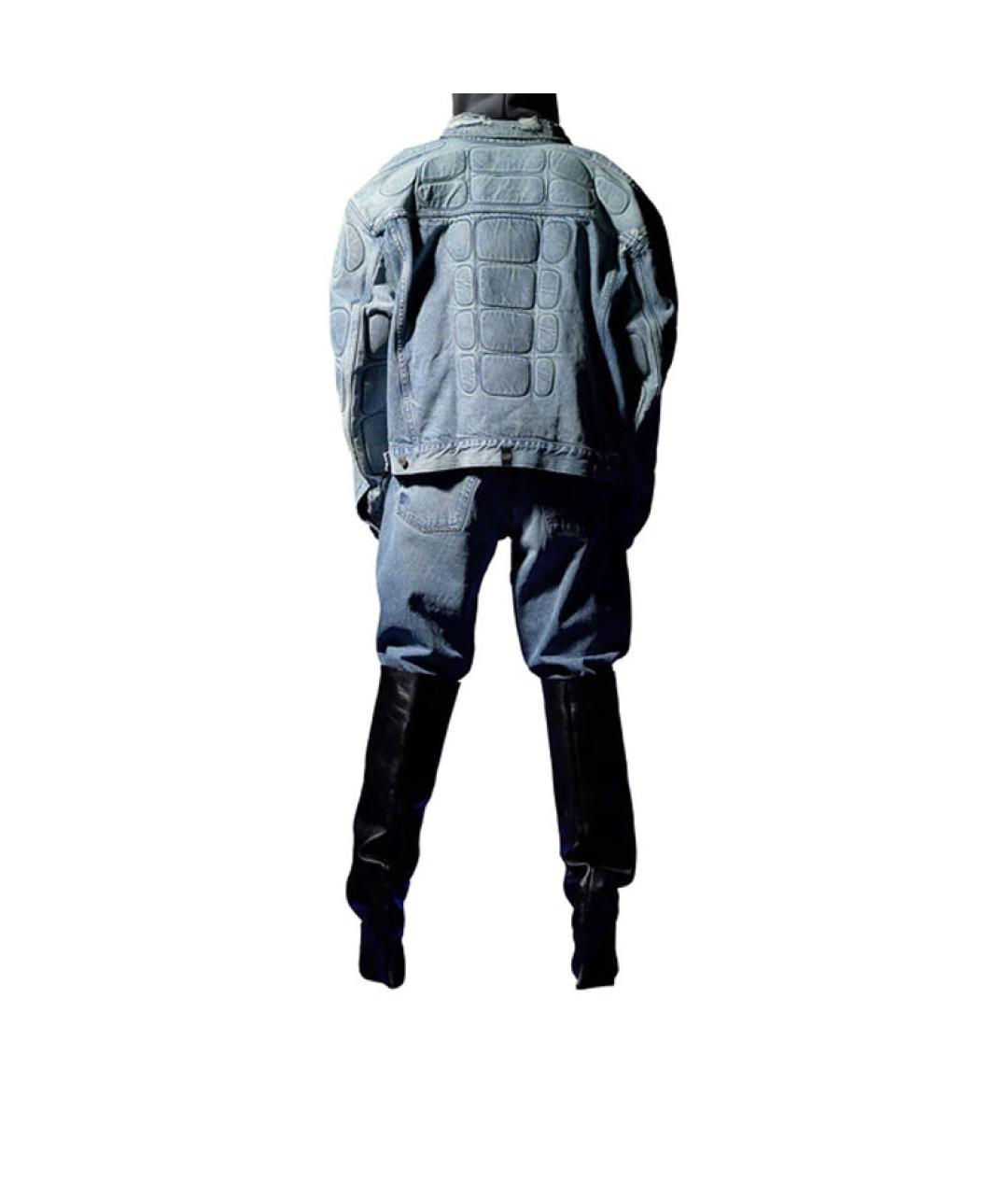 YEEZY Голубая деним куртка, фото 6