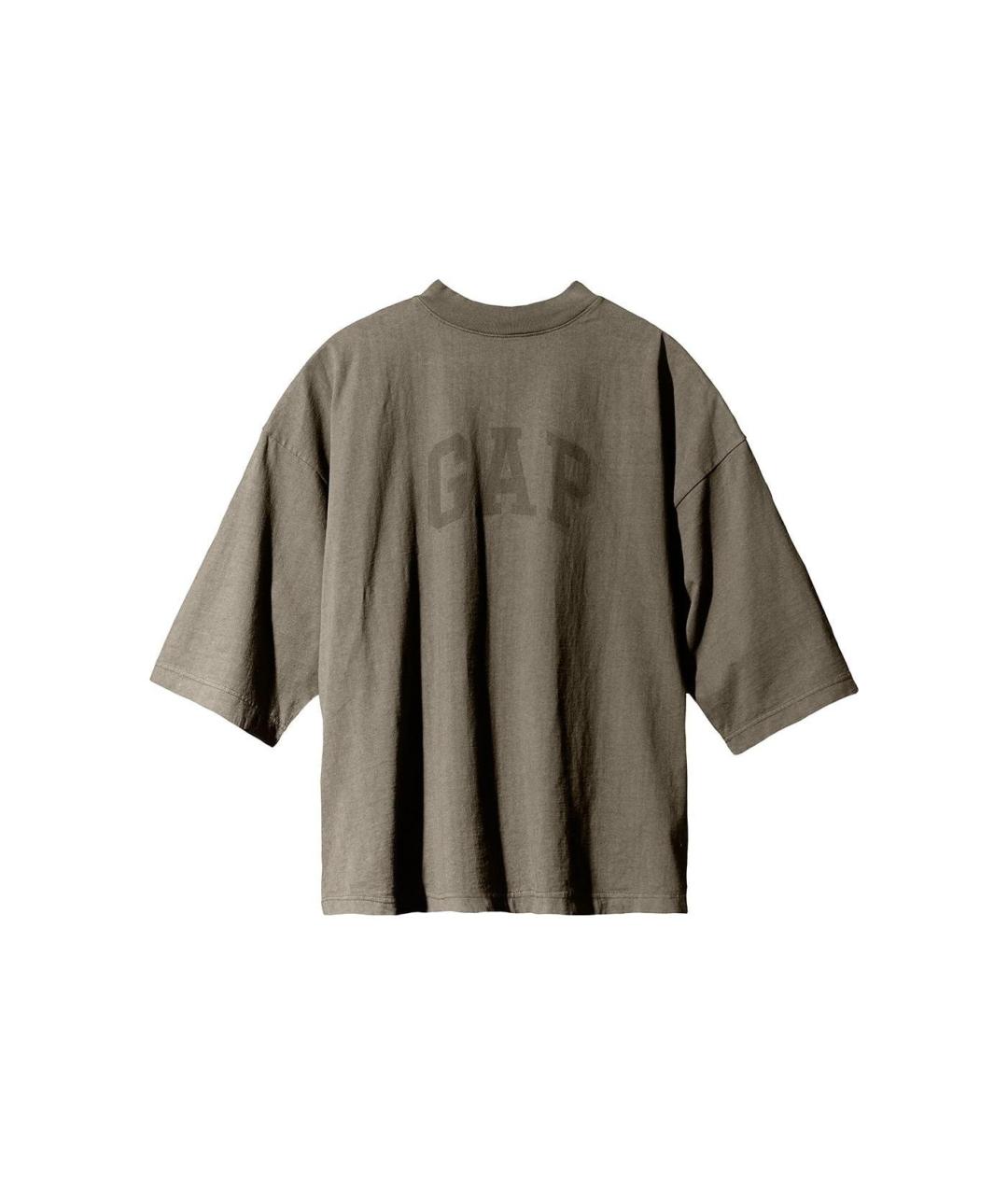 YEEZY Бежевая хлопковая футболка, фото 1