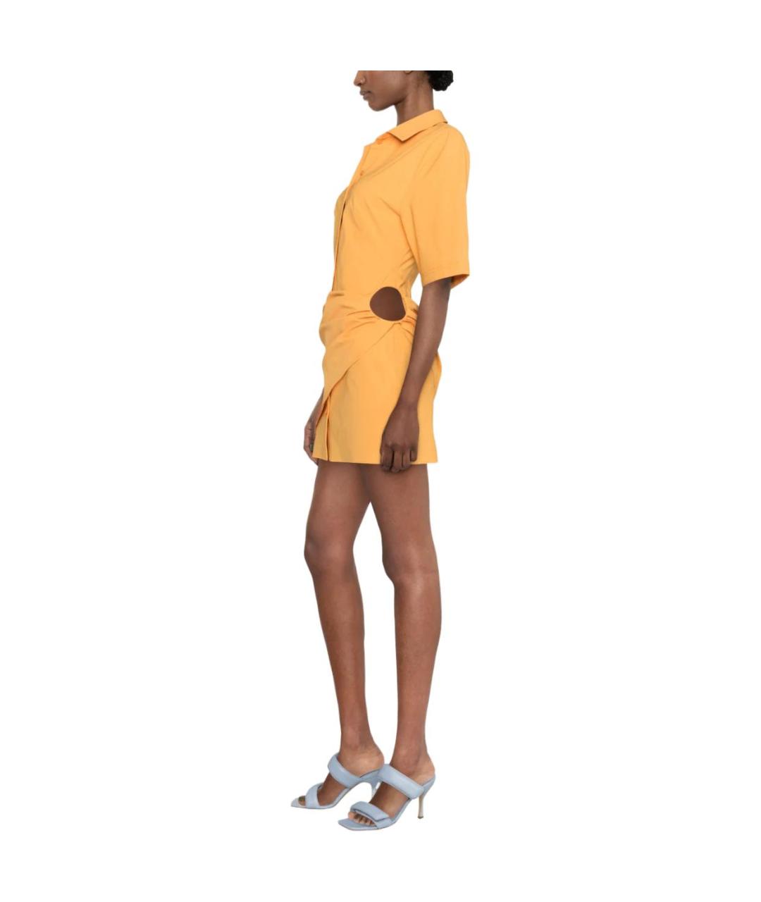 JACQUEMUS Оранжевое повседневное платье, фото 4