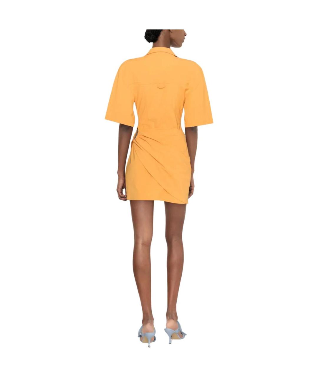 JACQUEMUS Оранжевое повседневное платье, фото 3