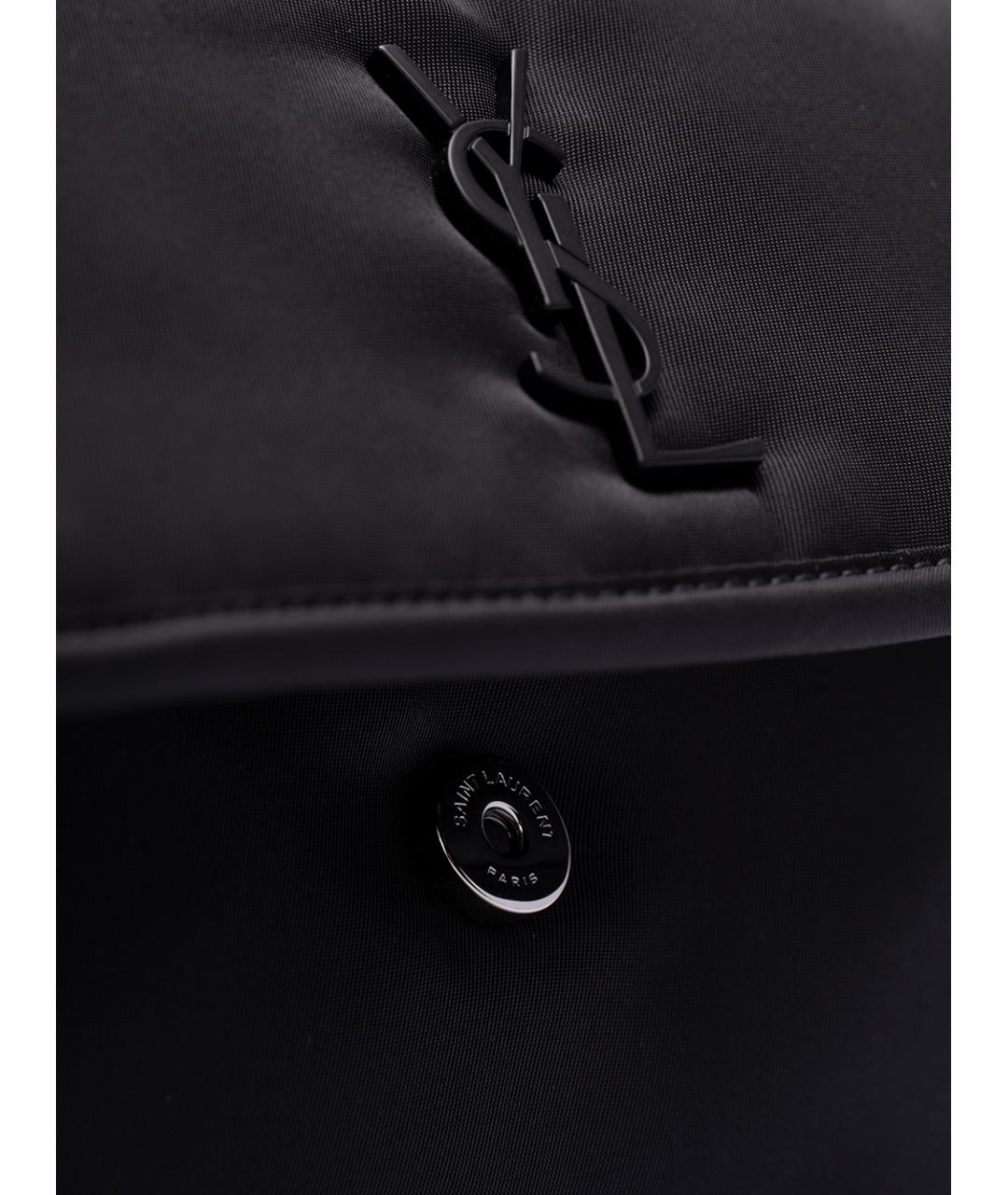 SAINT LAURENT Черная синтетическая сумка на плечо, фото 3