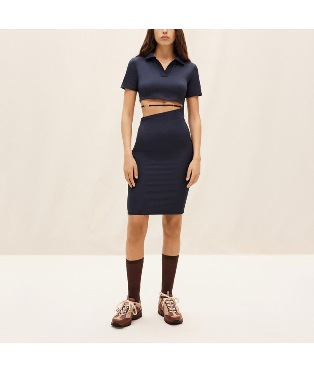 JACQUEMUS Темно-синее повседневное платье, фото 2