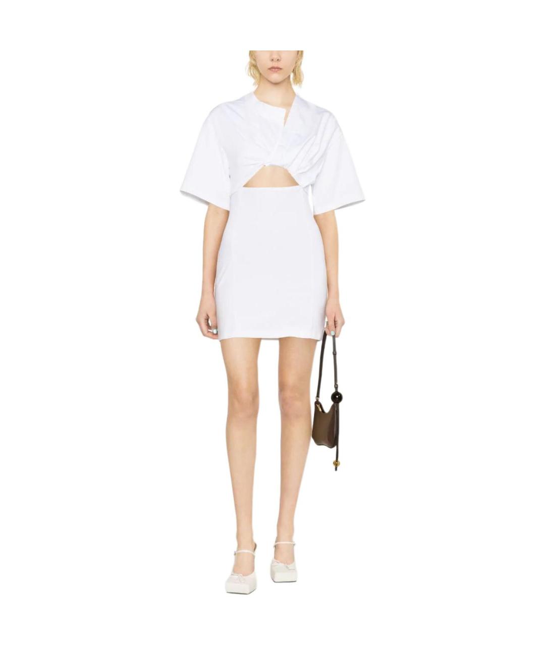 JACQUEMUS Белое повседневное платье, фото 2