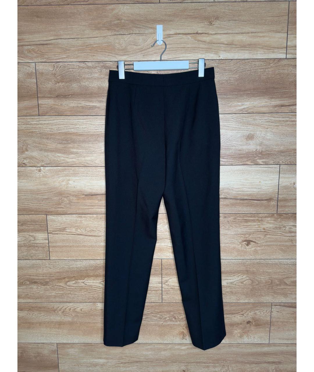 BALENCIAGA Черные хлопковые классические брюки, фото 2
