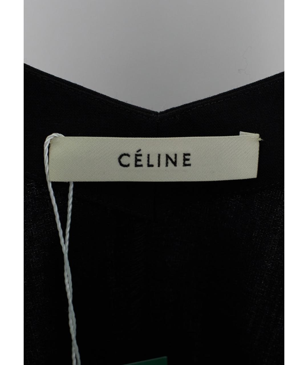 CELINE Черная шерстяная блузы, фото 5