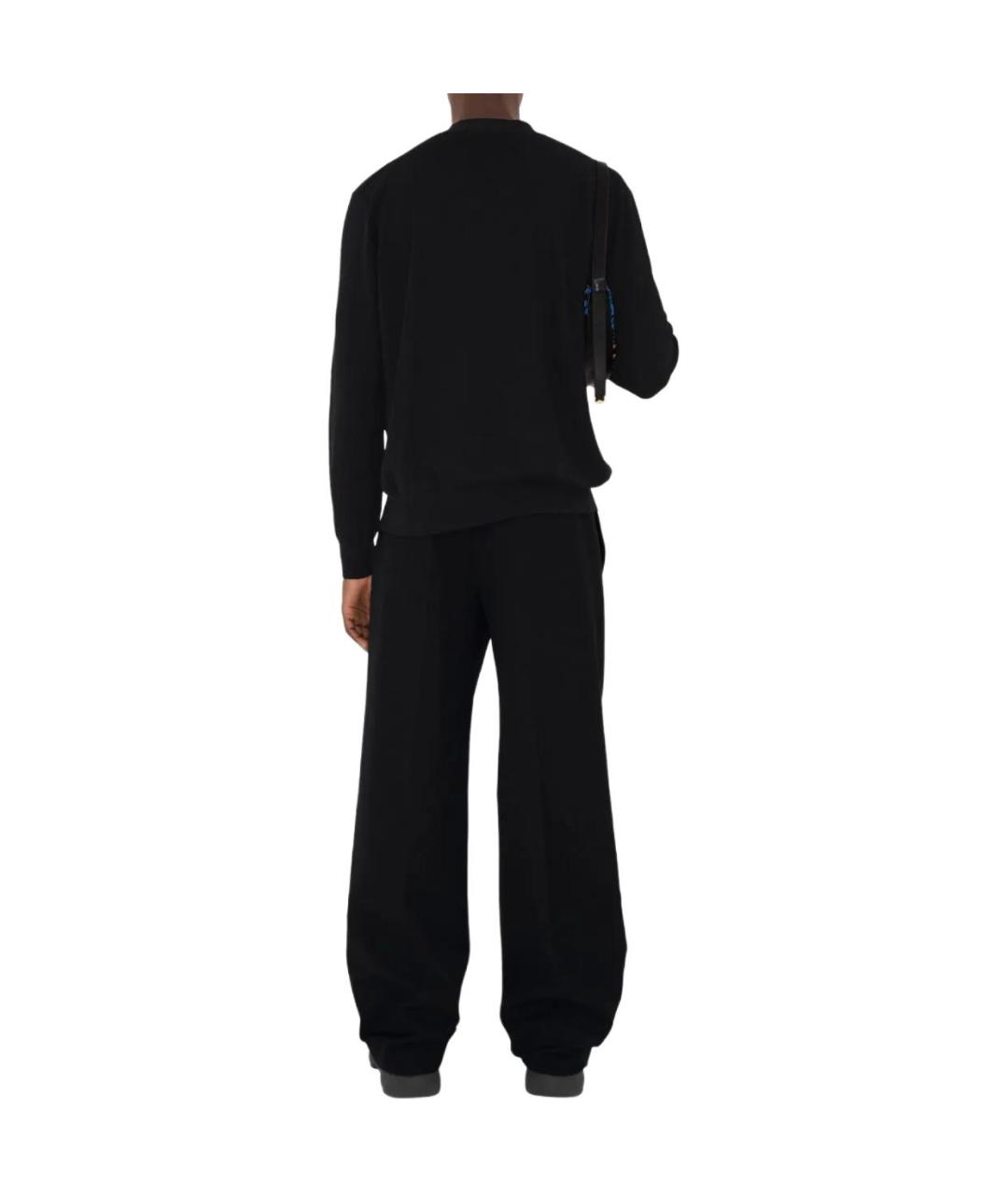 BURBERRY Черный шерстяной кардиган, фото 4