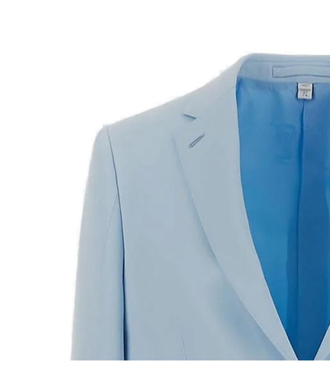 BURBERRY Синий шерстяной жакет/пиджак, фото 3