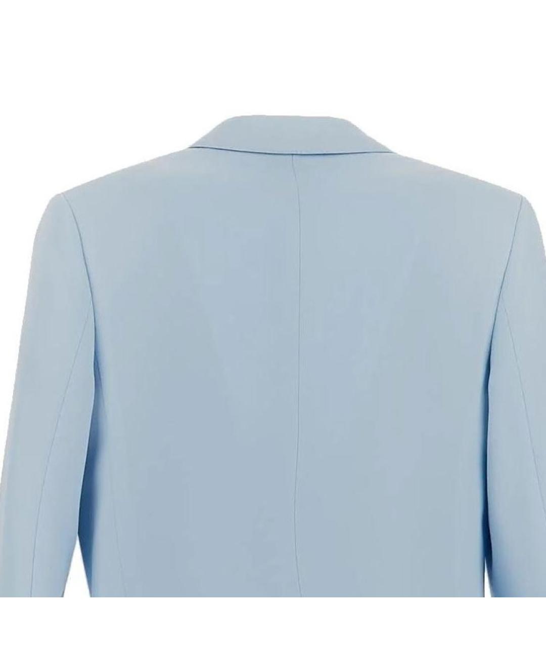 BURBERRY Синий шерстяной жакет/пиджак, фото 6