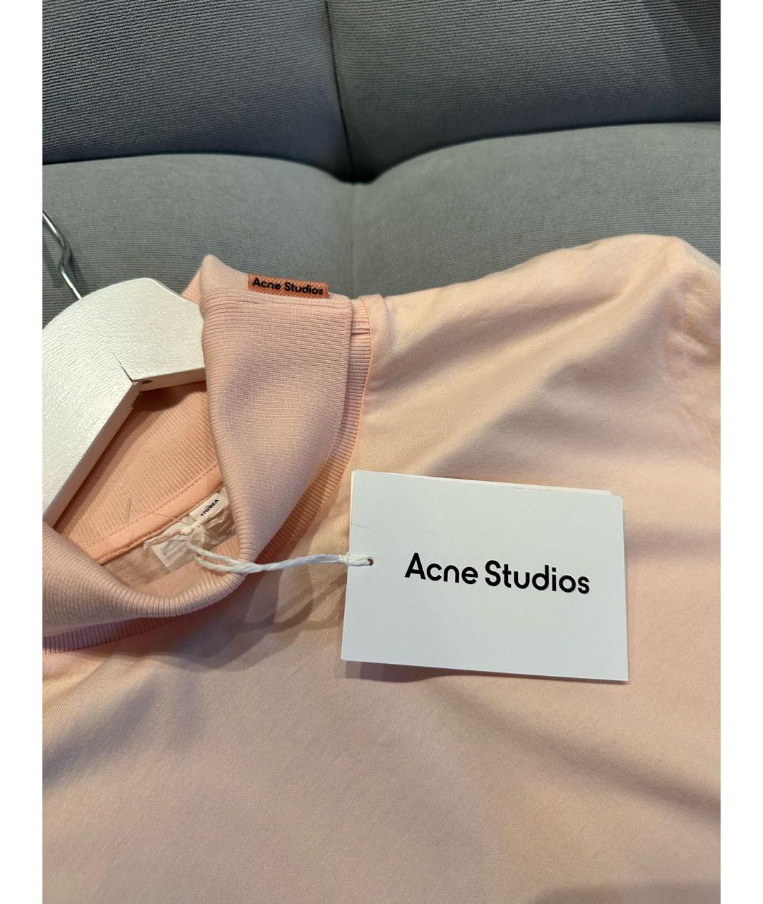 ACNE STUDIOS Розовая хлопковая водолазка, фото 3