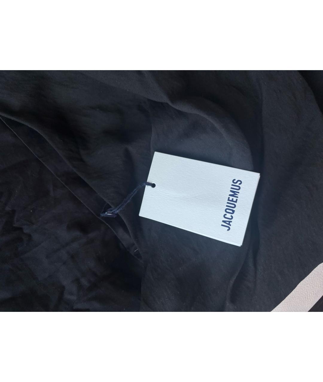 JACQUEMUS Черное хлопковое платье, фото 3