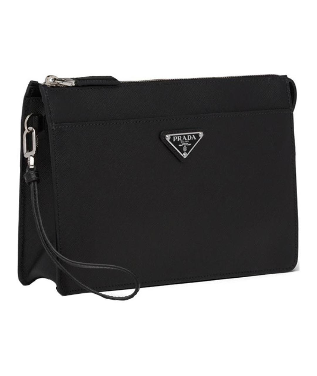PRADA Черная кожаная папка для документов, фото 2