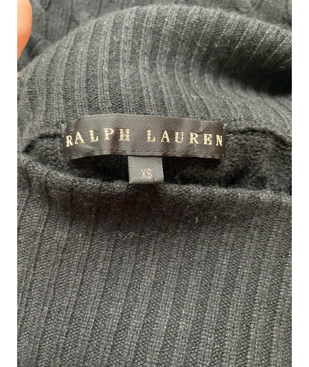 RALPH LAUREN COLLECTION Черный кашемировый джемпер / свитер, фото 2