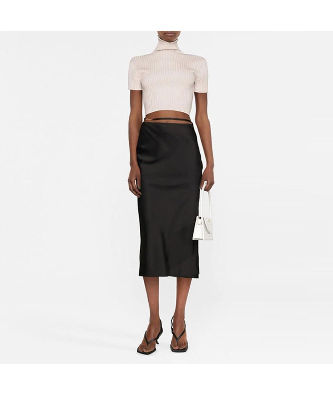 JACQUEMUS Черная юбка миди, фото 2