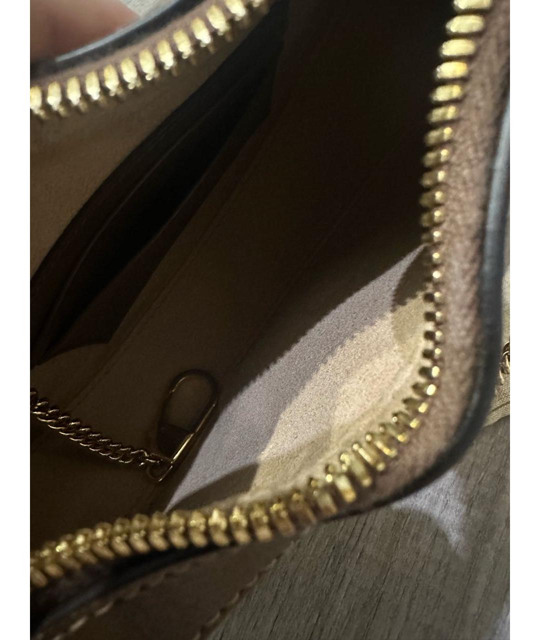 GUCCI Коричневая кожаная сумка через плечо, фото 4