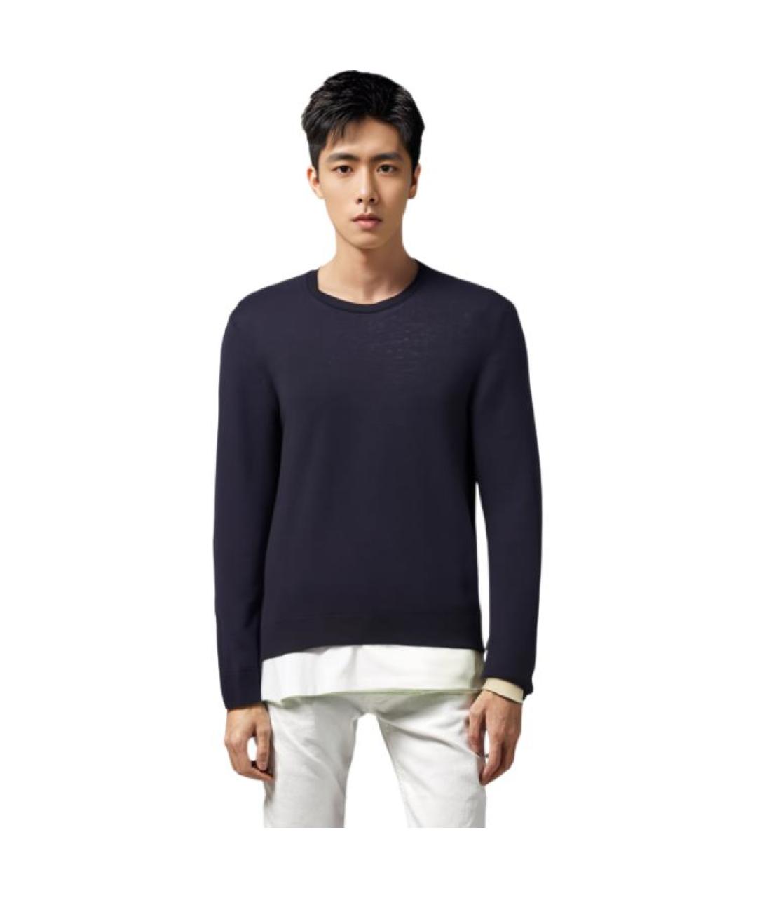 BURBERRY Темно-синий джемпер / свитер, фото 3