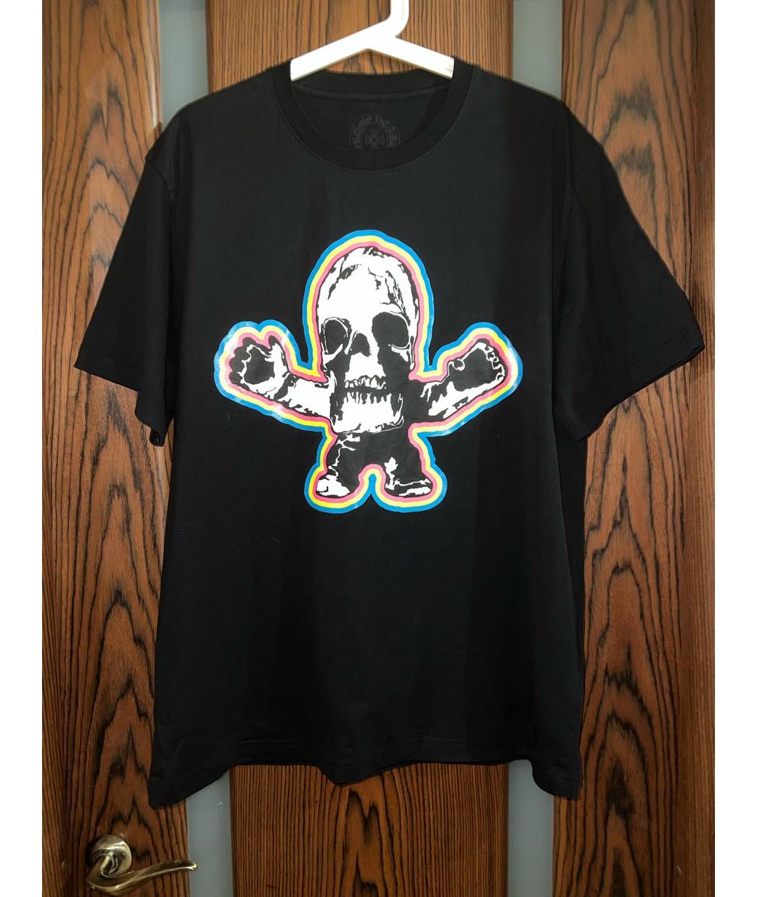 CHROME HEARTS Черная хлопковая футболка, фото 8