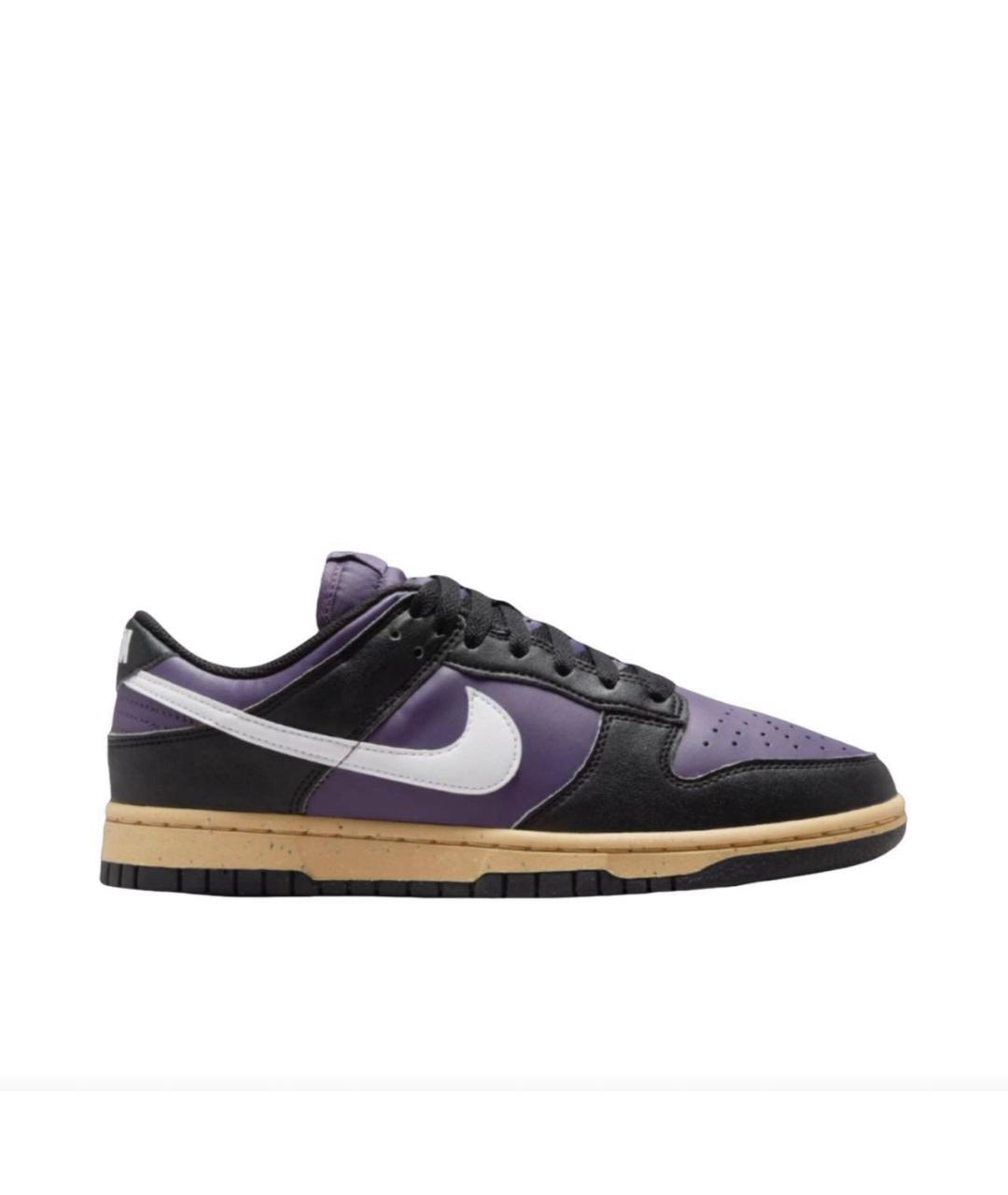 NIKE Фиолетовые кожаные низкие кроссовки / кеды, фото 9