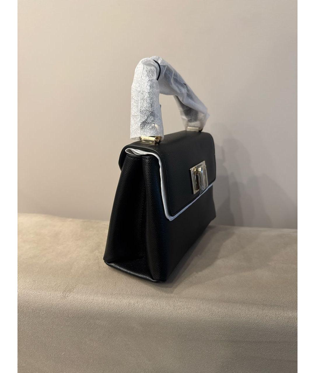 FURLA Черная кожаная сумка через плечо, фото 2