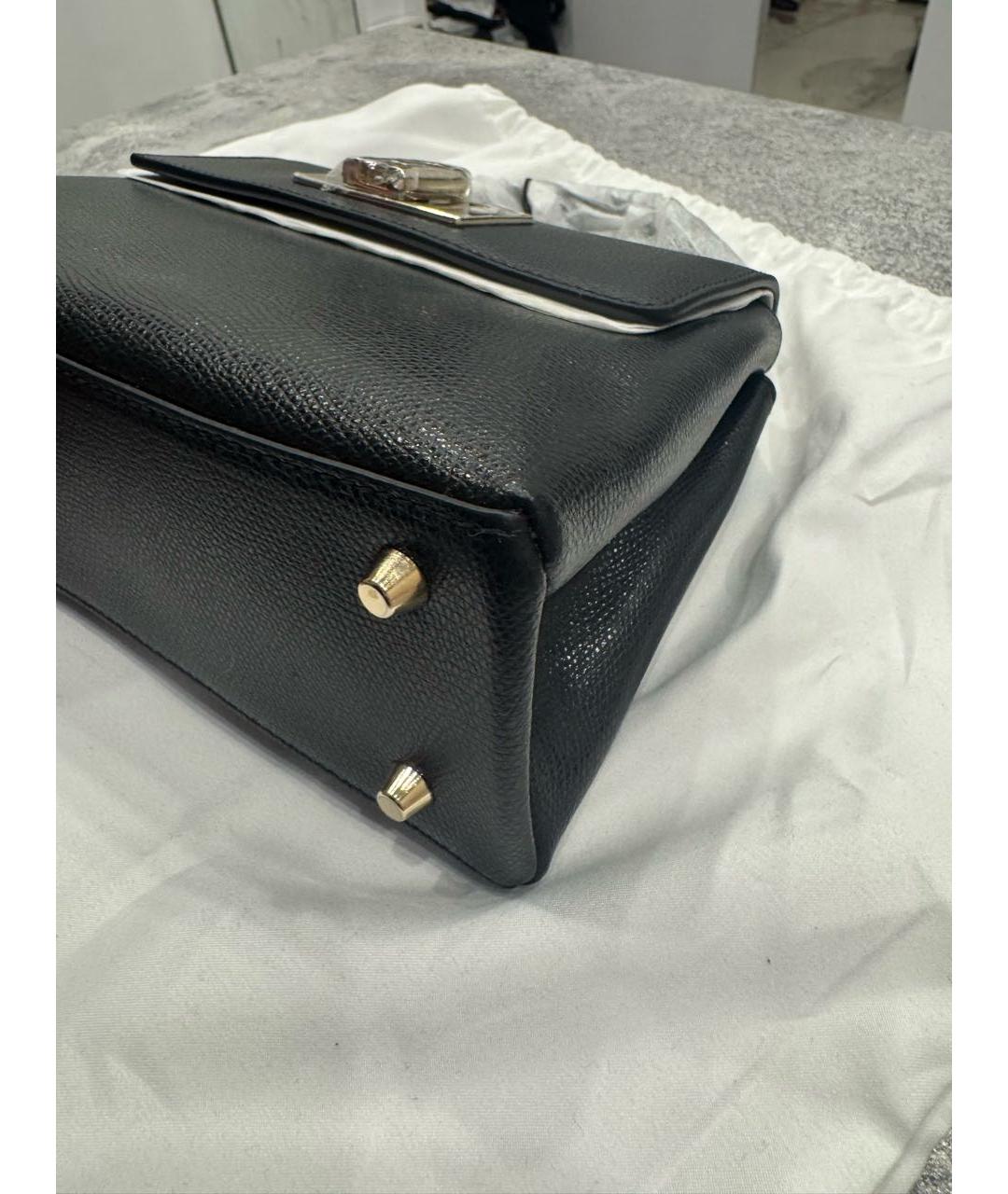 FURLA Черная кожаная сумка через плечо, фото 6