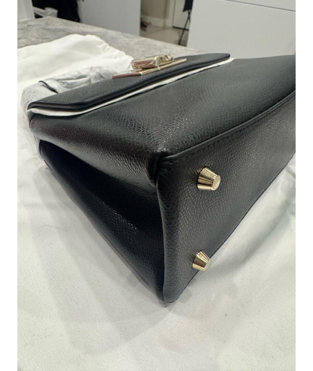 FURLA Черная кожаная сумка через плечо, фото 5