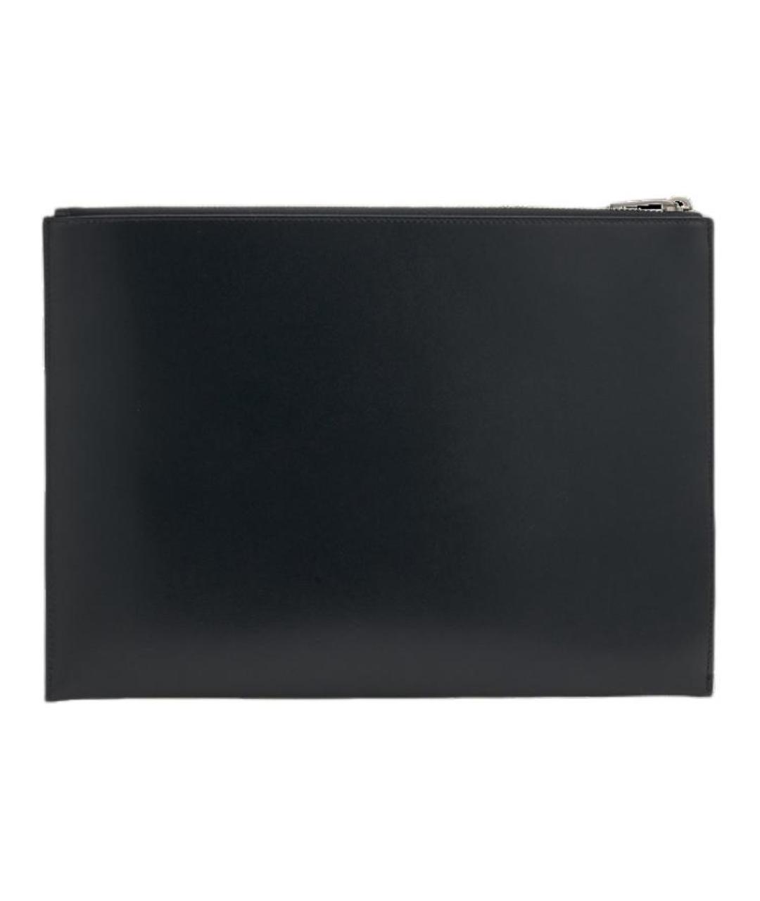 SAINT LAURENT Черная кожаная папка для документов, фото 5