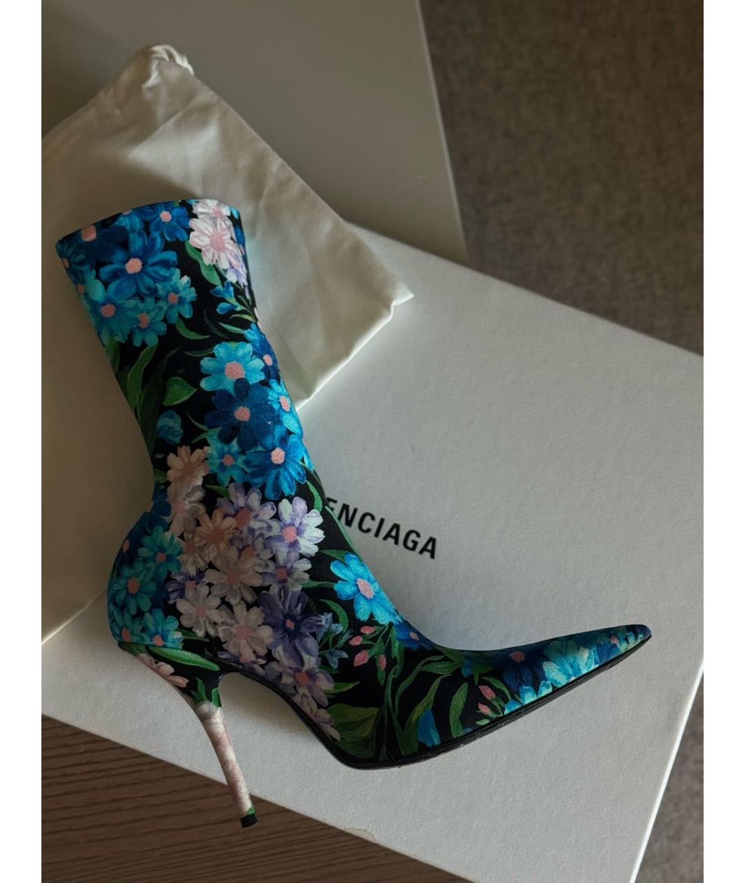 BALENCIAGA Мульти текстильные ботильоны, фото 8
