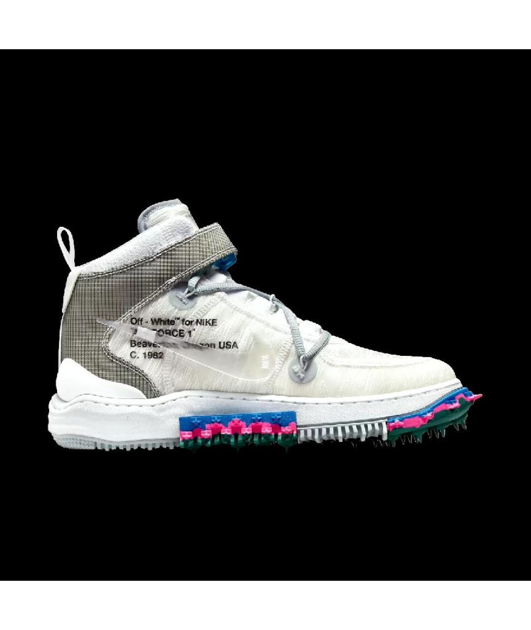 NIKE X OFF-WHITE Белые текстильные кроссовки, фото 8