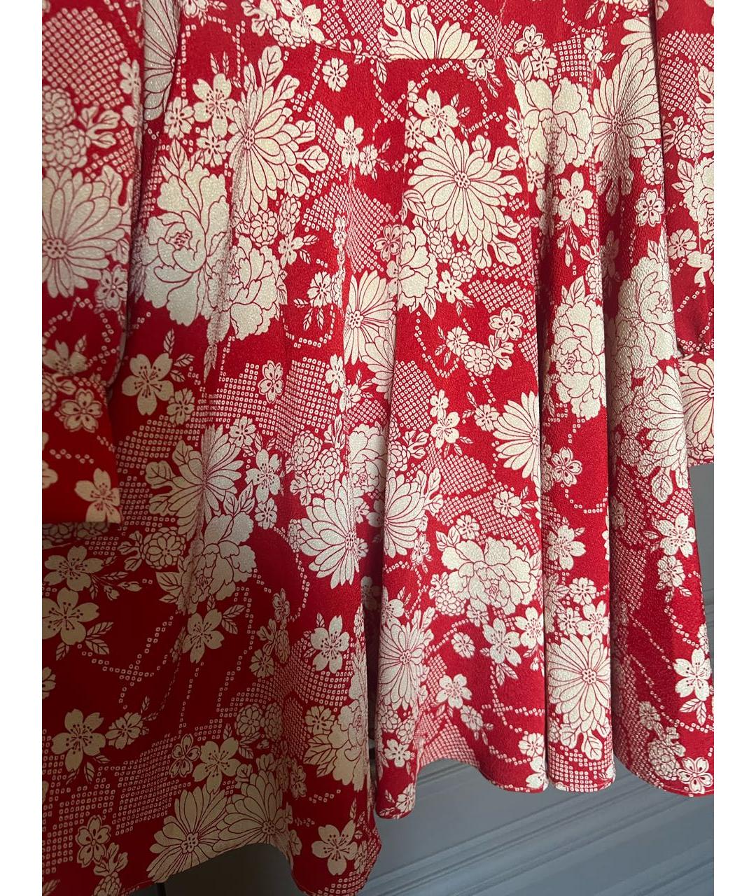 SAINT LAURENT Красное повседневное платье, фото 3
