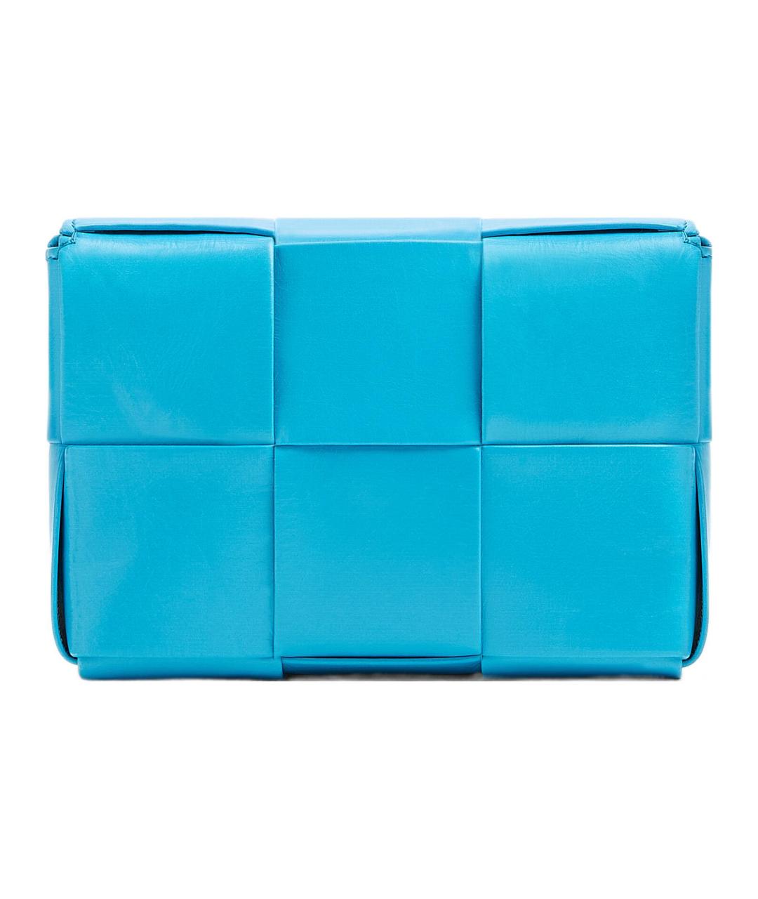 BOTTEGA VENETA Голубая сумка на плечо, фото 4