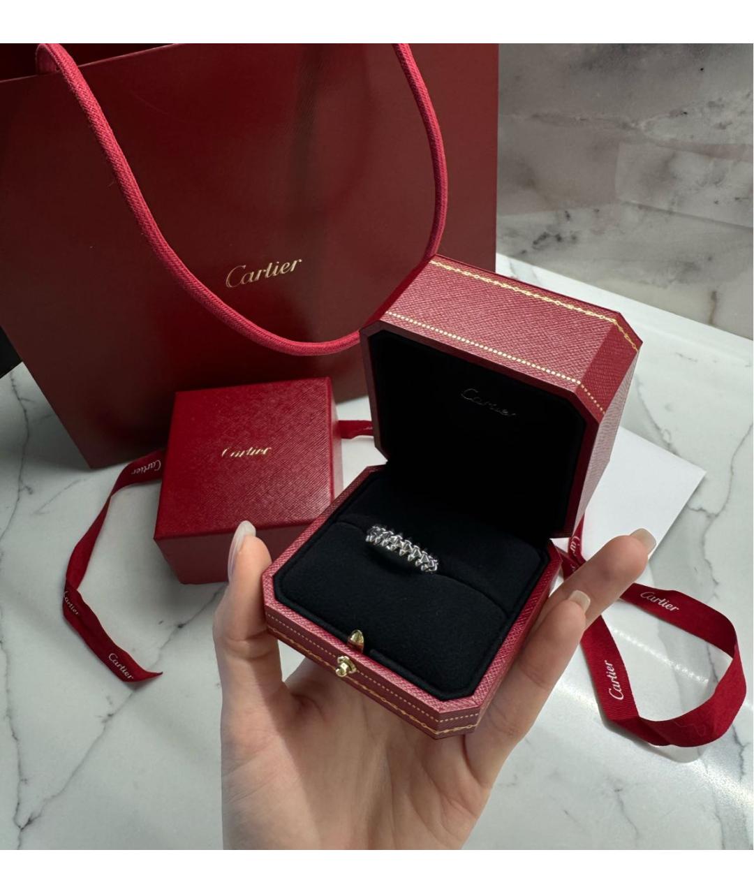 CARTIER Кольцо из белого золота, фото 2