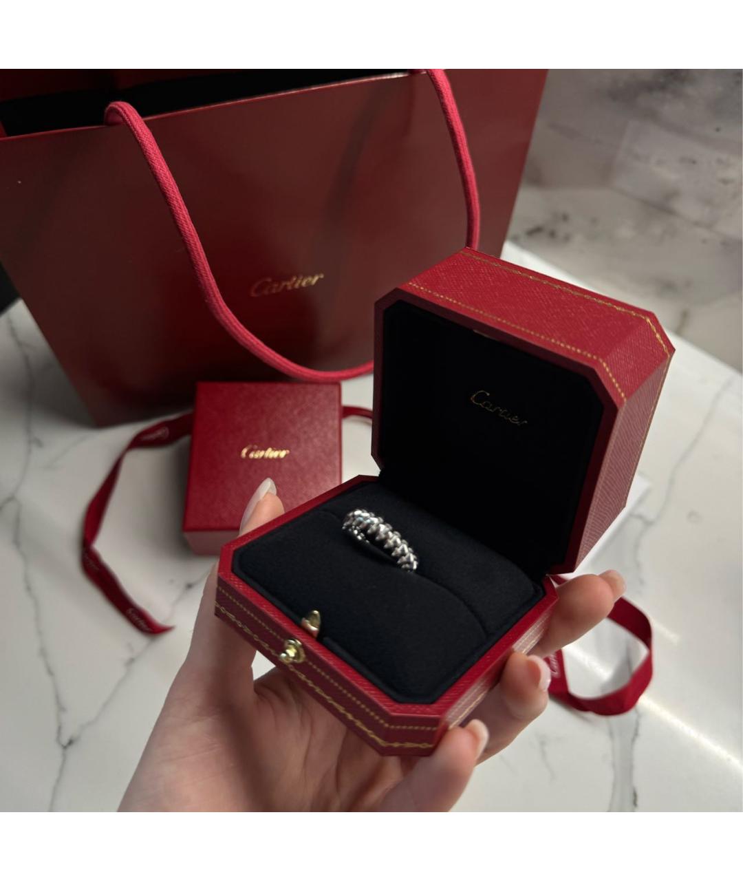 CARTIER Кольцо из белого золота, фото 3