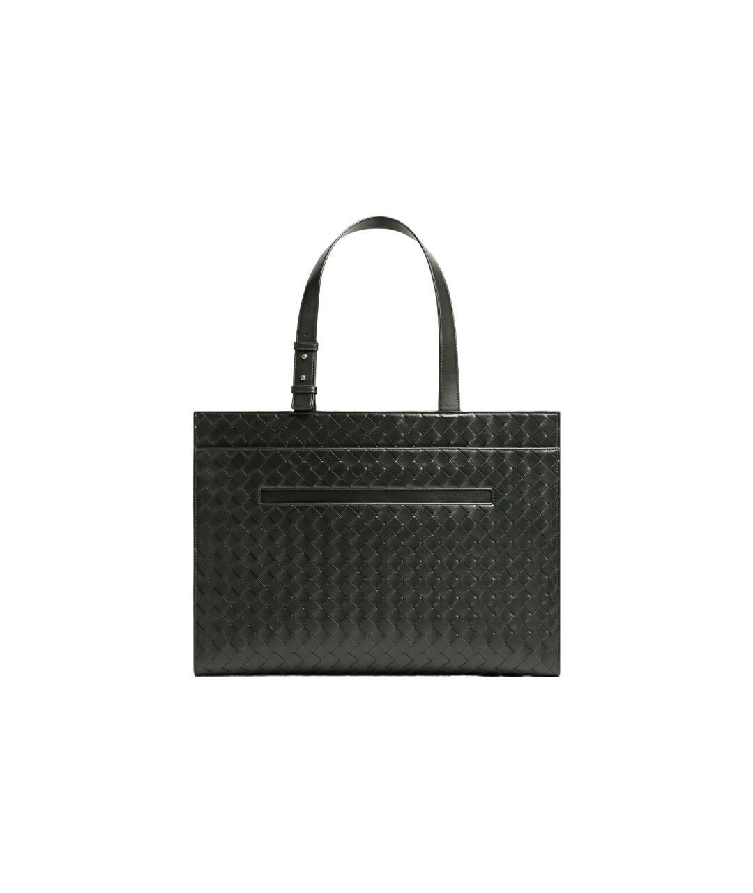 BOTTEGA VENETA Черная сумка тоут, фото 3