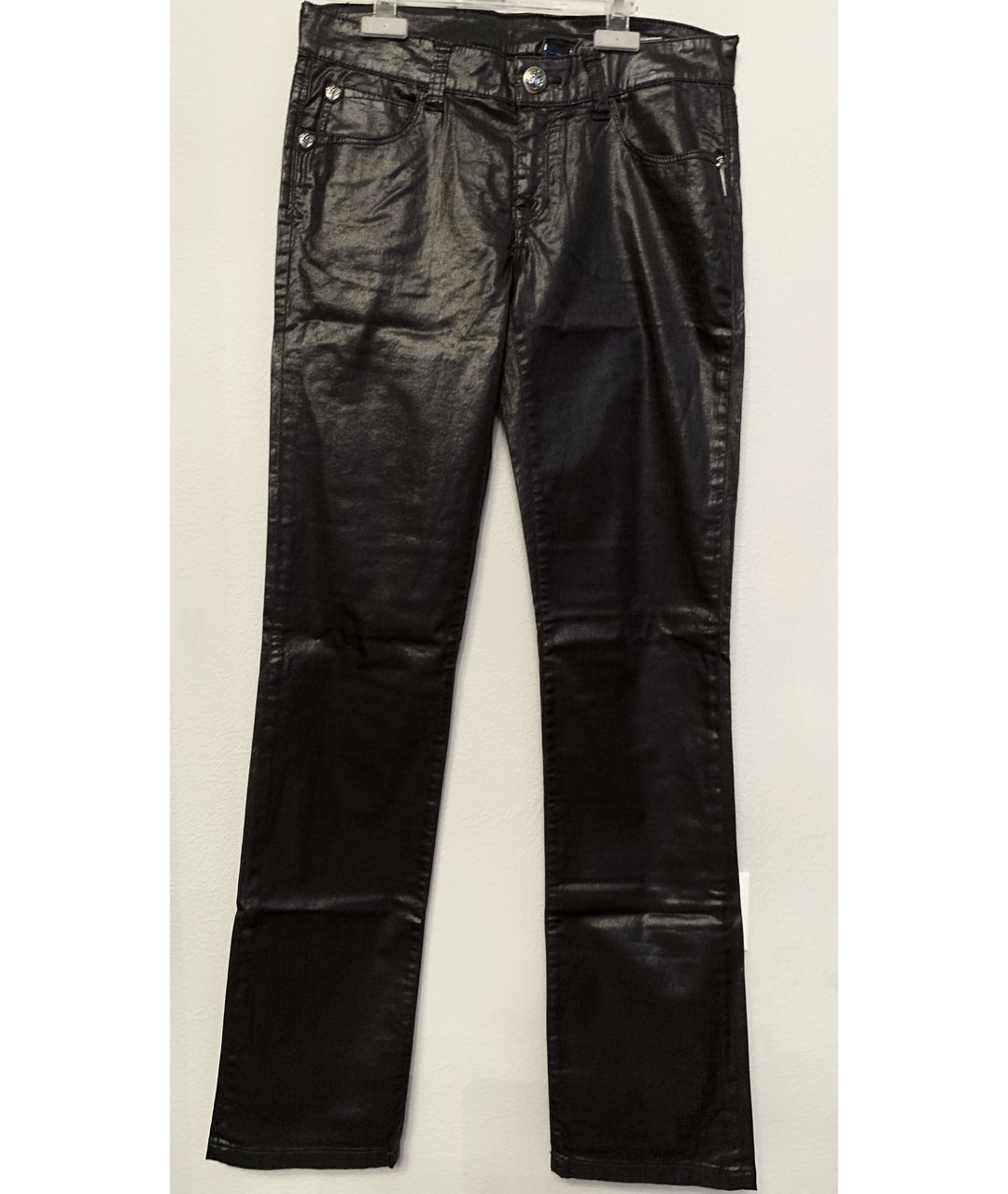FAITH CONNEXION Черные хлопко-эластановые прямые джинсы, фото 8
