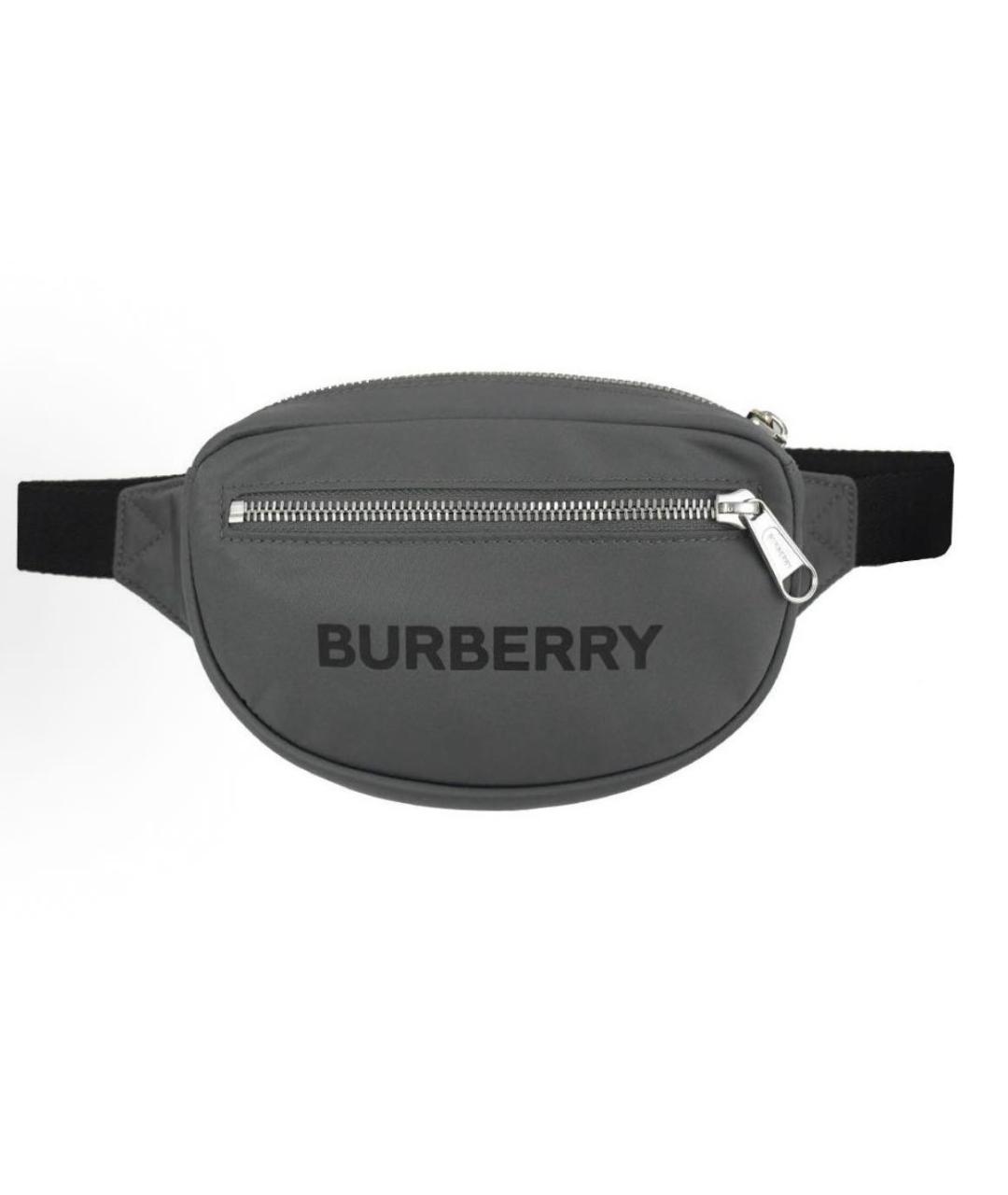 BURBERRY Антрацитовая поясная сумка, фото 8